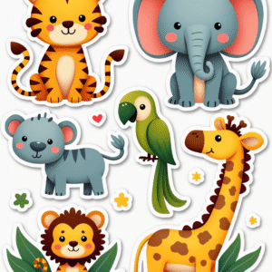 Animals & Wildlife - Sticker Sheet v51